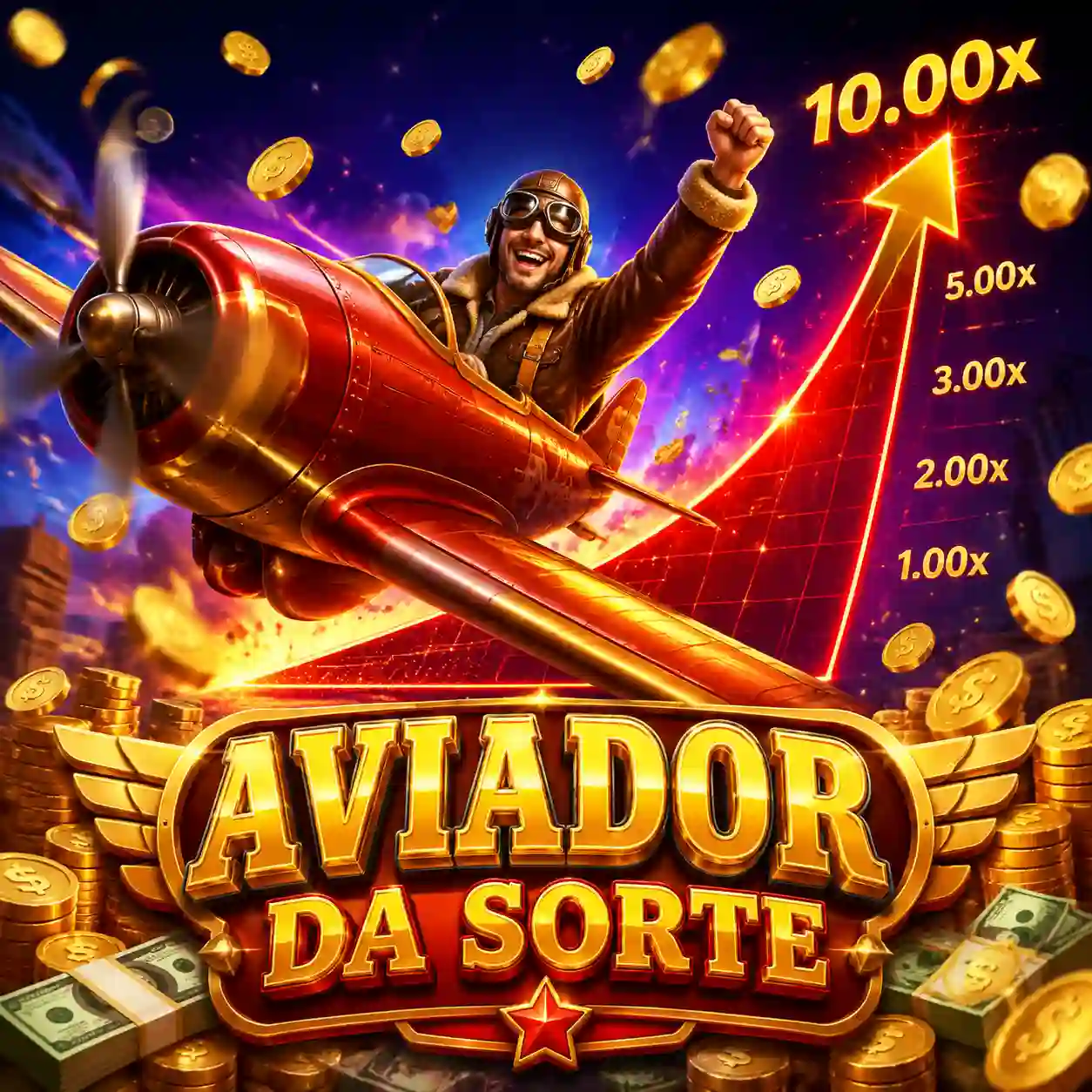 Gráfico de multiplicador crescente em jogo crash mostrando curva subindo até o cash out